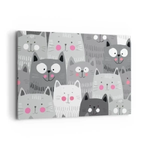 Vászonkép - A macska világa - 120x80 cm