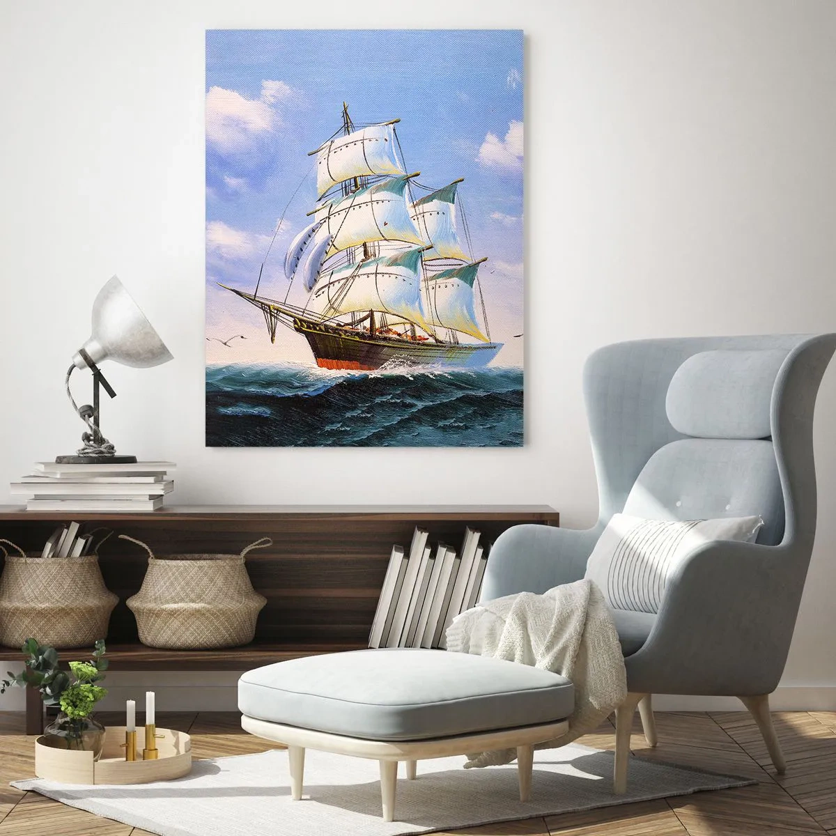 Üveg kép - Büszkén a széllel - 50x70 cm