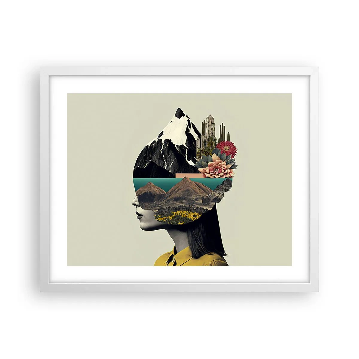 Poszter fekete keretben - Nő - mindig rejtély - 50x40 cm