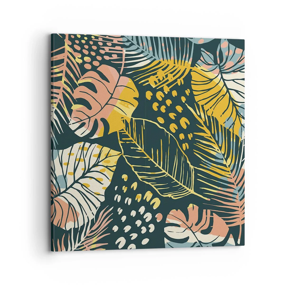 Vászonkép - Leveles fantázia - 70x70 cm