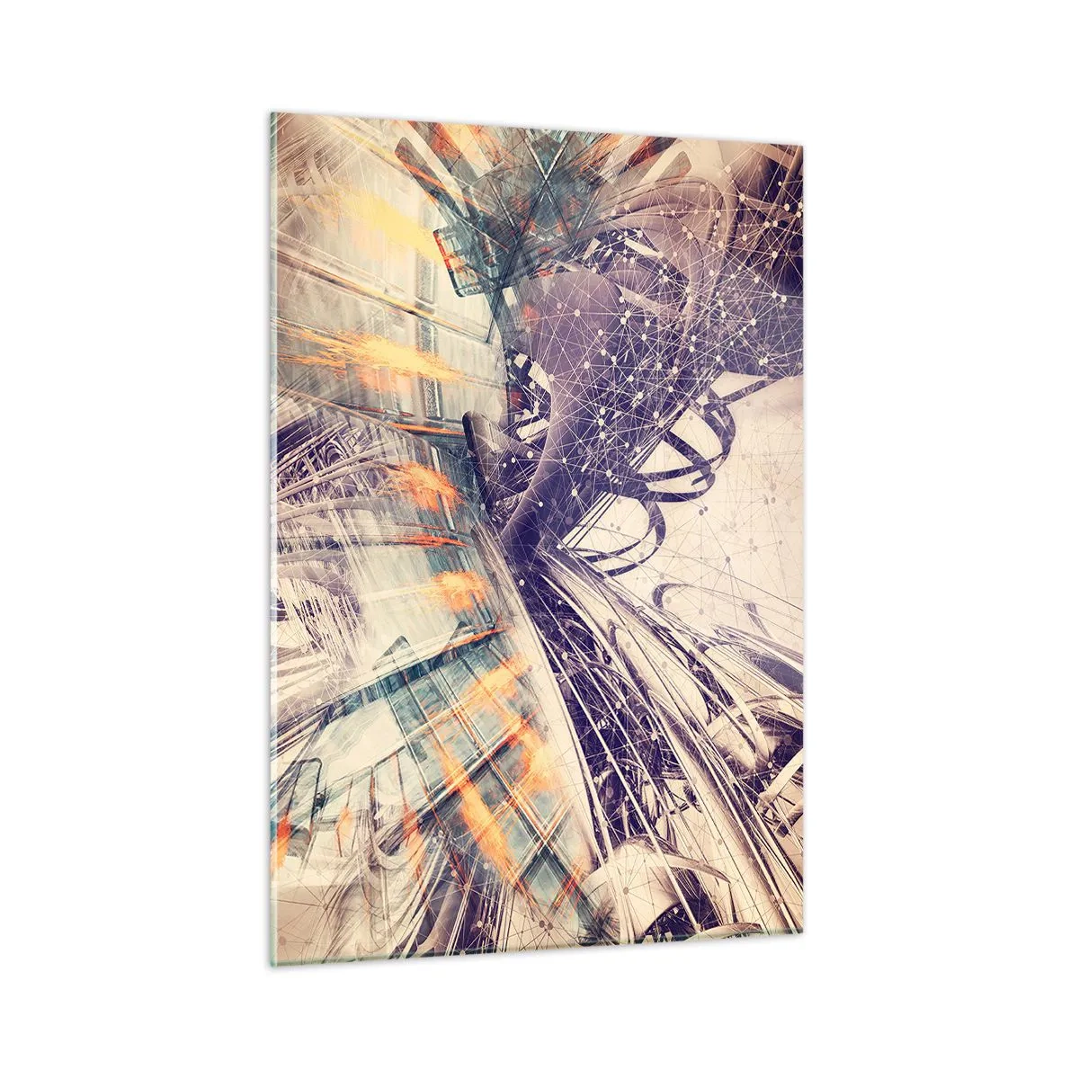 Üveg kép - Nagy rohanásban - 50x70 cm