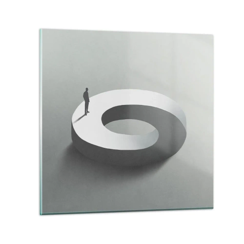 Üveg kép - És bölcsnek lenni - 30x30 cm