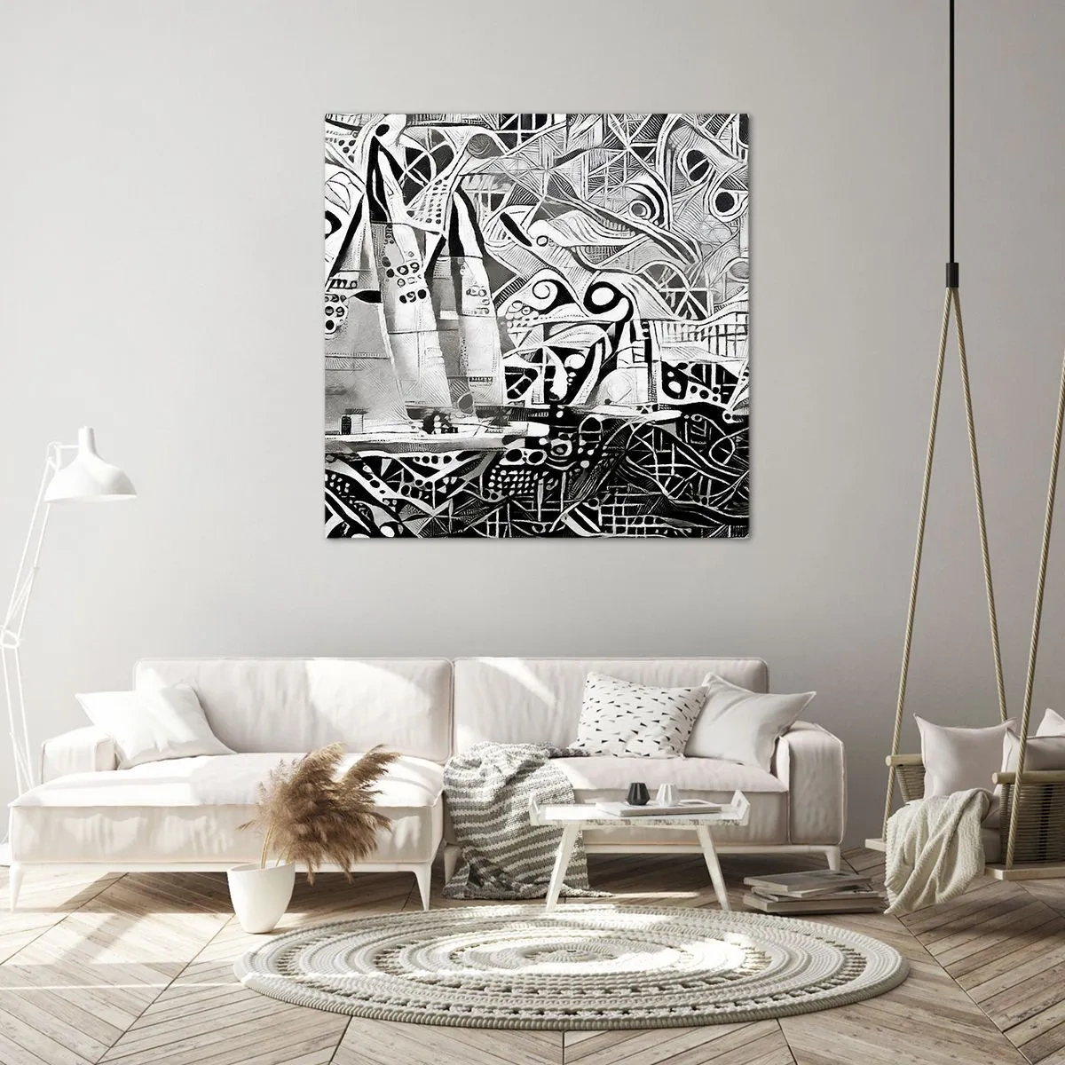 Vászonkép - A hullámok között - 40x40 cm