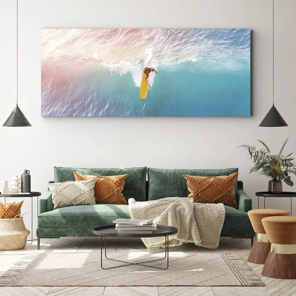 Vászonkép - Az óceánlovas - 100x40 cm