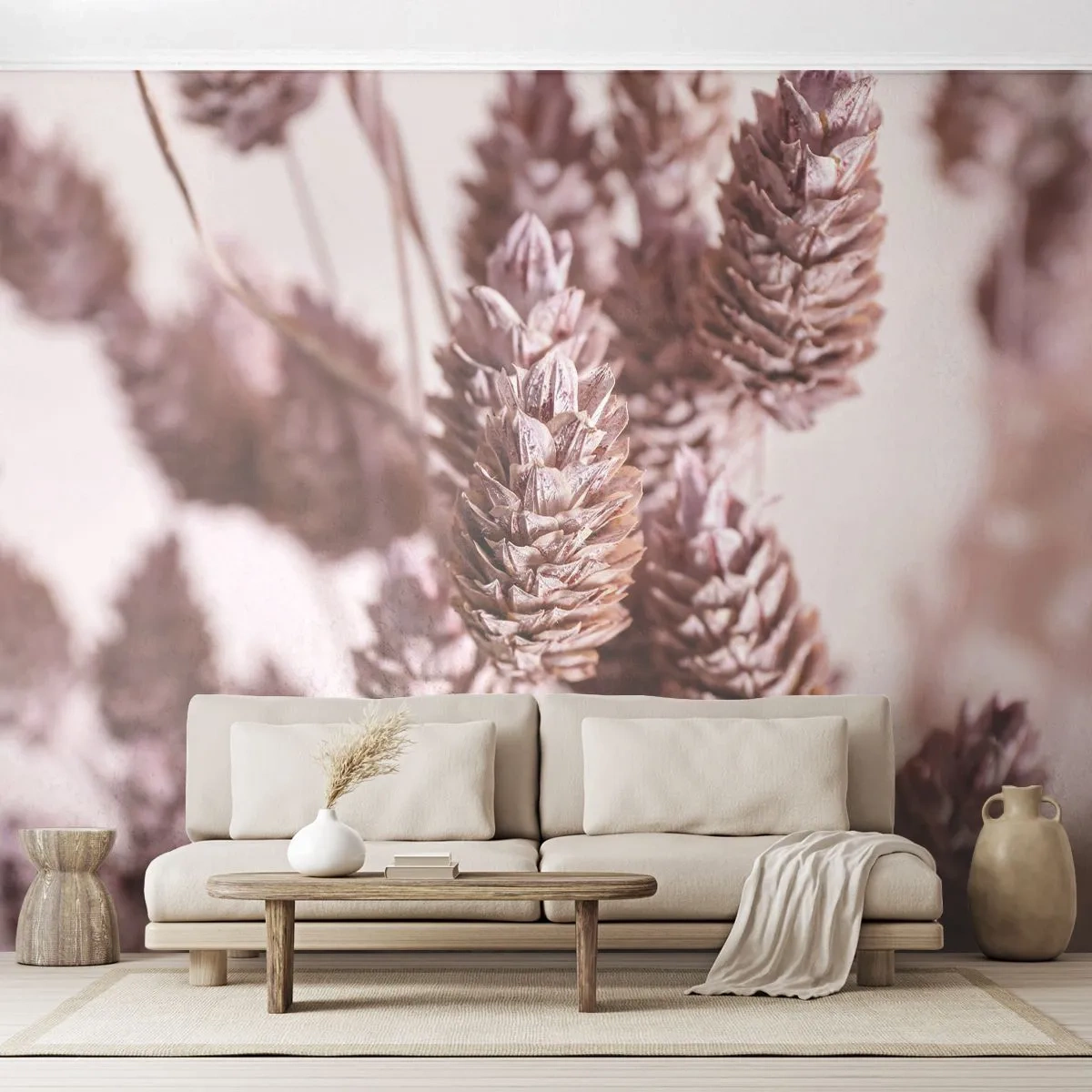 Öntapadós Fotótapéta Deluxe Sticker - Látszólag feltűnő - Szárított Virág, Virág, Rét - 250x175 cm
