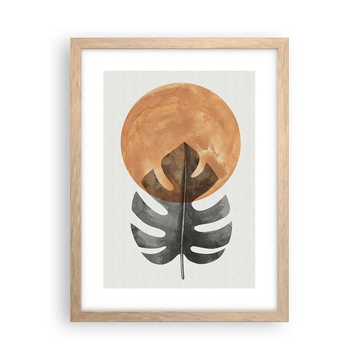 Poszter világos tölgy keretben - Mindig a nap - 30x40 cm