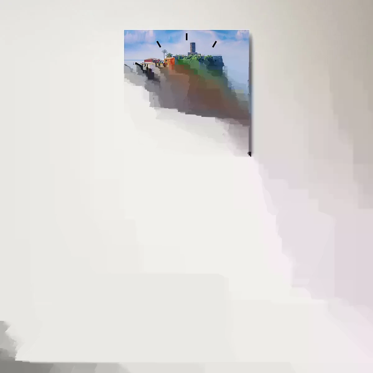 Falióra, Óra - Varázslatos mediterrán város - 40x40 cm