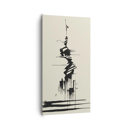 Vászonkép - Sietős absztrakció - 65x120 cm