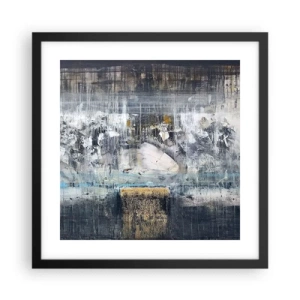 Poszter fehér keretben - Mint a jégen, mint a csomón - 40x40 cm