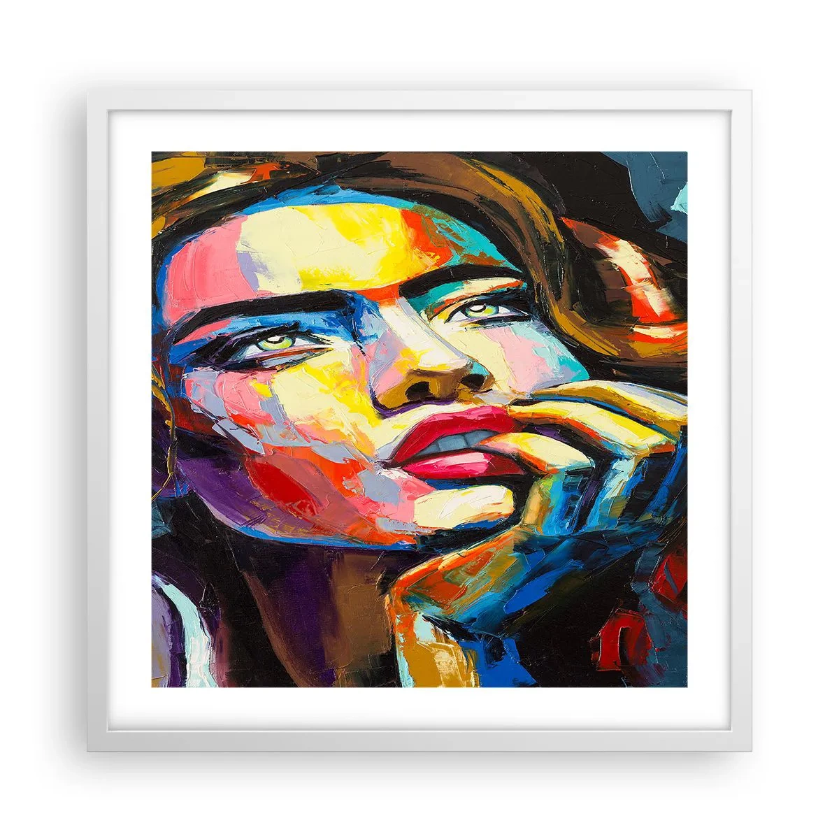 Poszter fekete keretben - Az álmok úgy repülnek az égen, mint a madarak - 50x50 cm