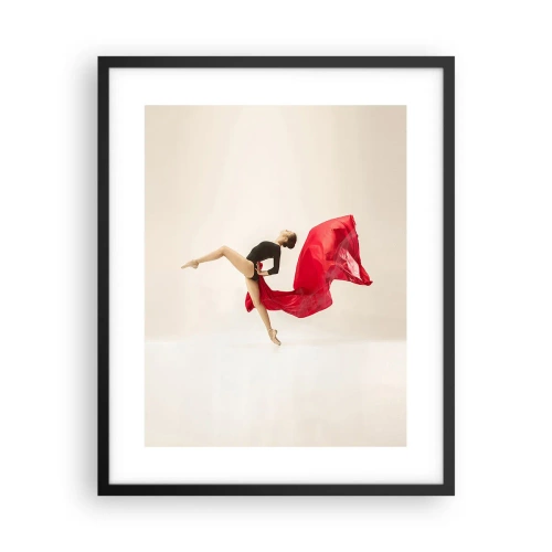 Poszter fehér keretben - Piros és fekete - 40x50 cm