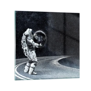 Üveg kép - A Tejúton - 40x40 cm