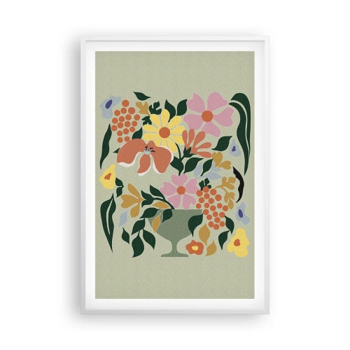 Poszter fekete keretben - Egy csokor, mely csordultig van élettel - 61x91 cm