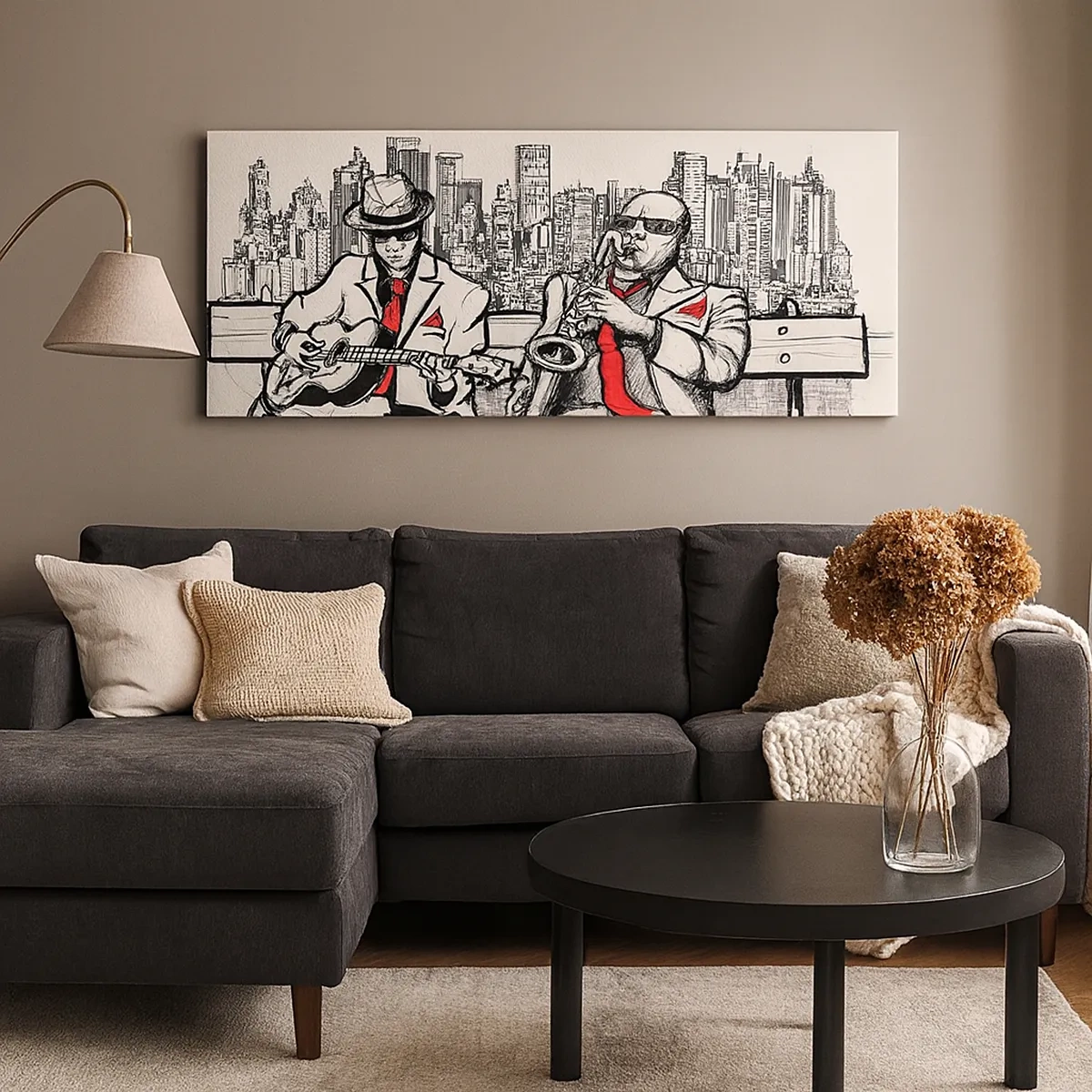 Vászonkép - New York-i improvizáció - 30x30 cm