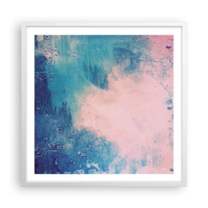 Poszter fekete keretben - Kék ölelések - 60x60 cm