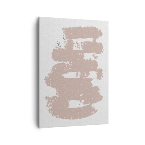 Vászonkép - Absztrakció lágy rózsaszínben - 50x70 cm