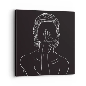 Vászonkép - A szépség csendben virágzik - 30x30 cm