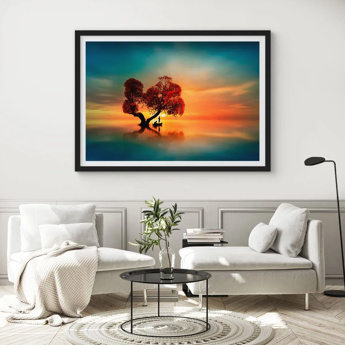 Poszter fehér keretben - A világtalanság csendje és az eltávoldotak - 100x70 cm