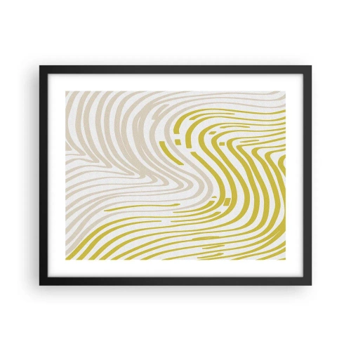 Poszter fehér keretben - Kompozíció szelíd kanyarral - 50x40 cm