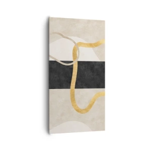 Vászonkép - Hurkolt formák - 65x120 cm