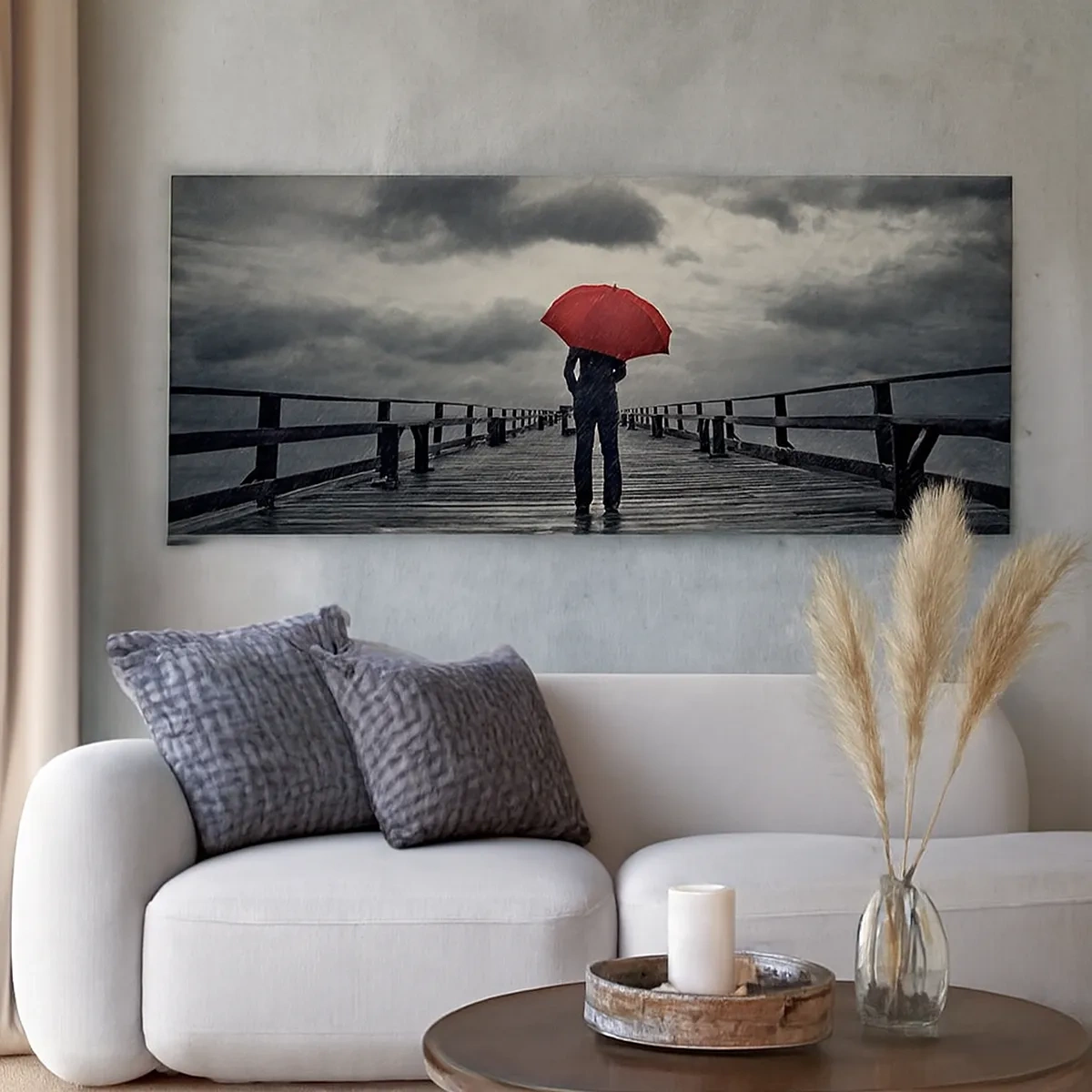 Vászonkép - Nem számít, hogy esik - 30x30 cm