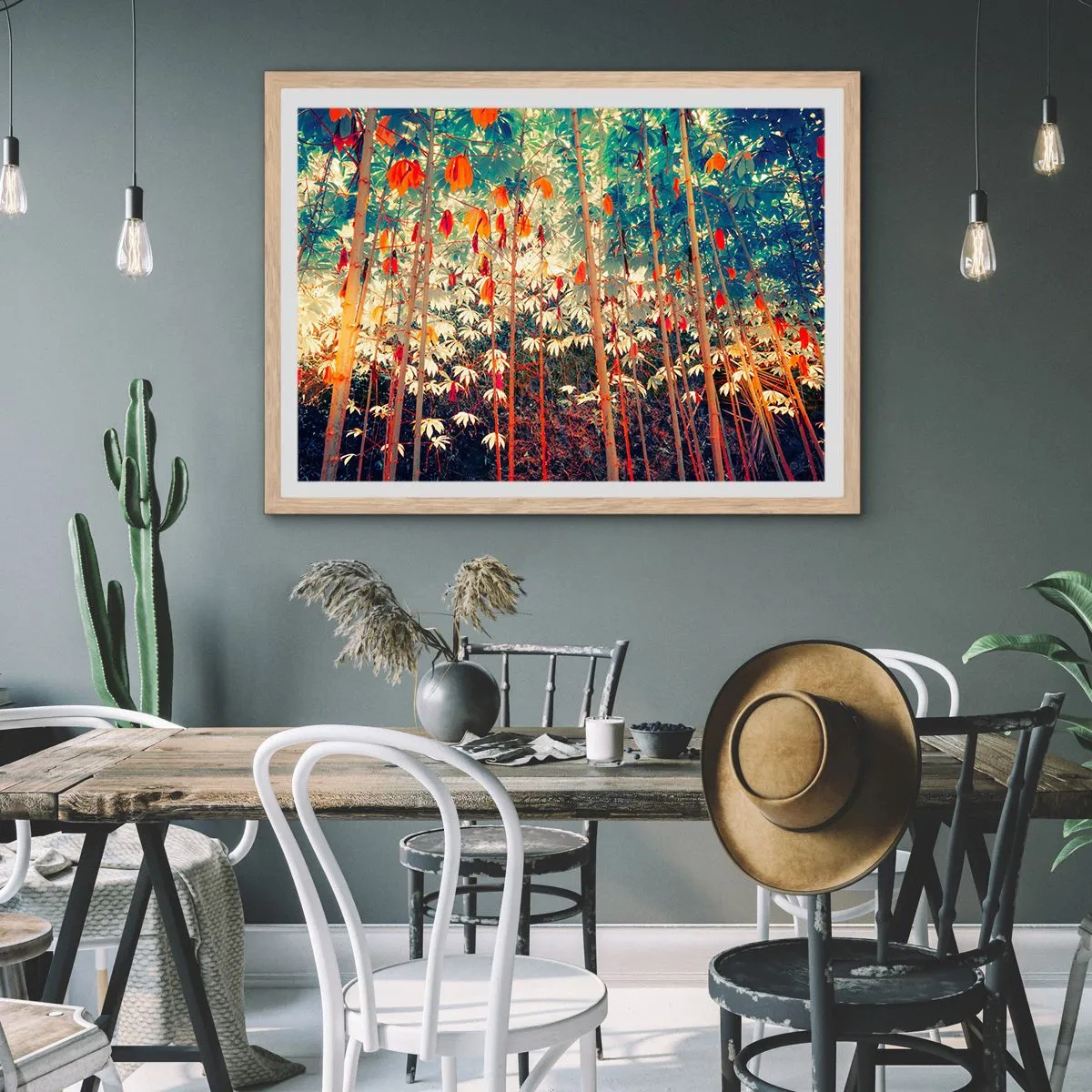 Poszter világos tölgy keretben - A levelek titkos élete - 91x61 cm