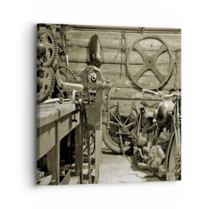 Vászonkép - Władek bácsi fészerében - 30x30 cm