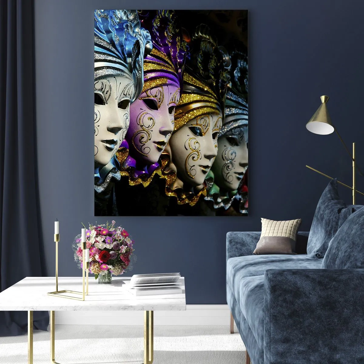 Üveg kép - Rejtély aranyban és ezüstben - 70x100 cm