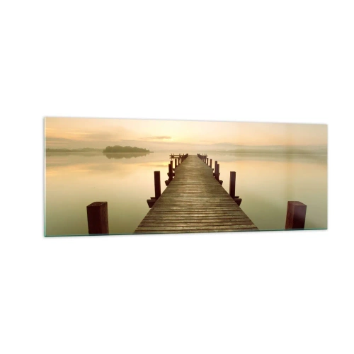 Üveg kép - Hajnal előtt, hajnal, fény - 140x50 cm