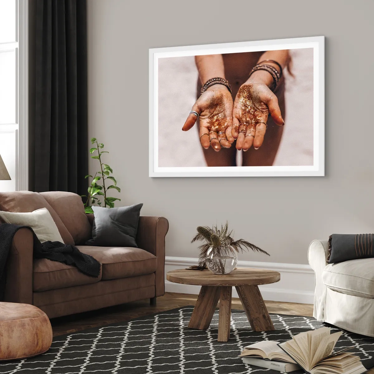 Poszter fekete keretben - Ajándék neked - 70x50 cm