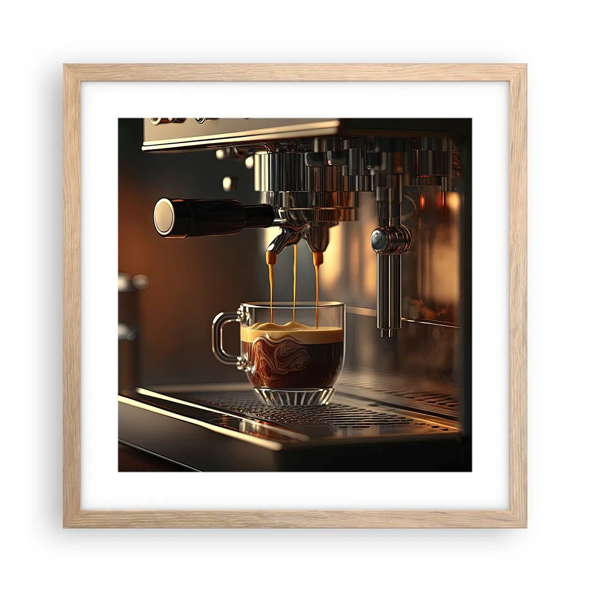 Poszter világos tölgy keretben - Egy érzéki főzet - 40x40 cm