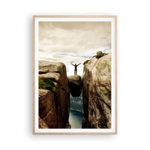 Poszter világos tölgy keretben - Hogy vagyok ?! - 70x100 cm