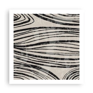 Poszter - Vonalak csobbanása - 60x60 cm