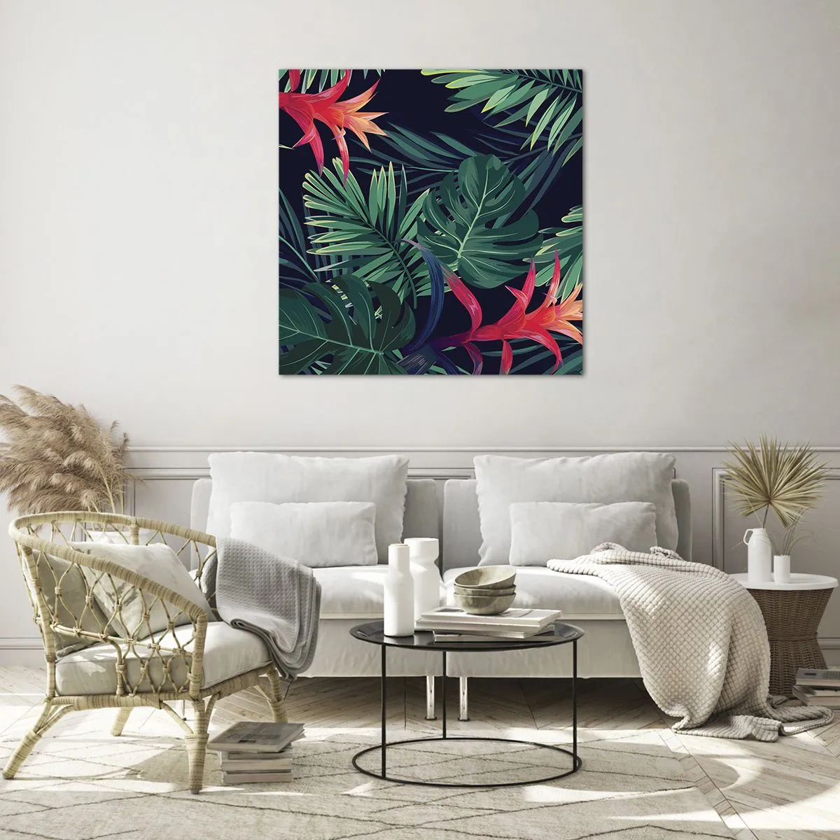 Üveg kép - Zölden égni - 50x50 cm