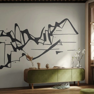 Fotótapéta Premium Sand - Lehet egy táj - Minimalizmus, Darab, Vonal - 100x70 cm