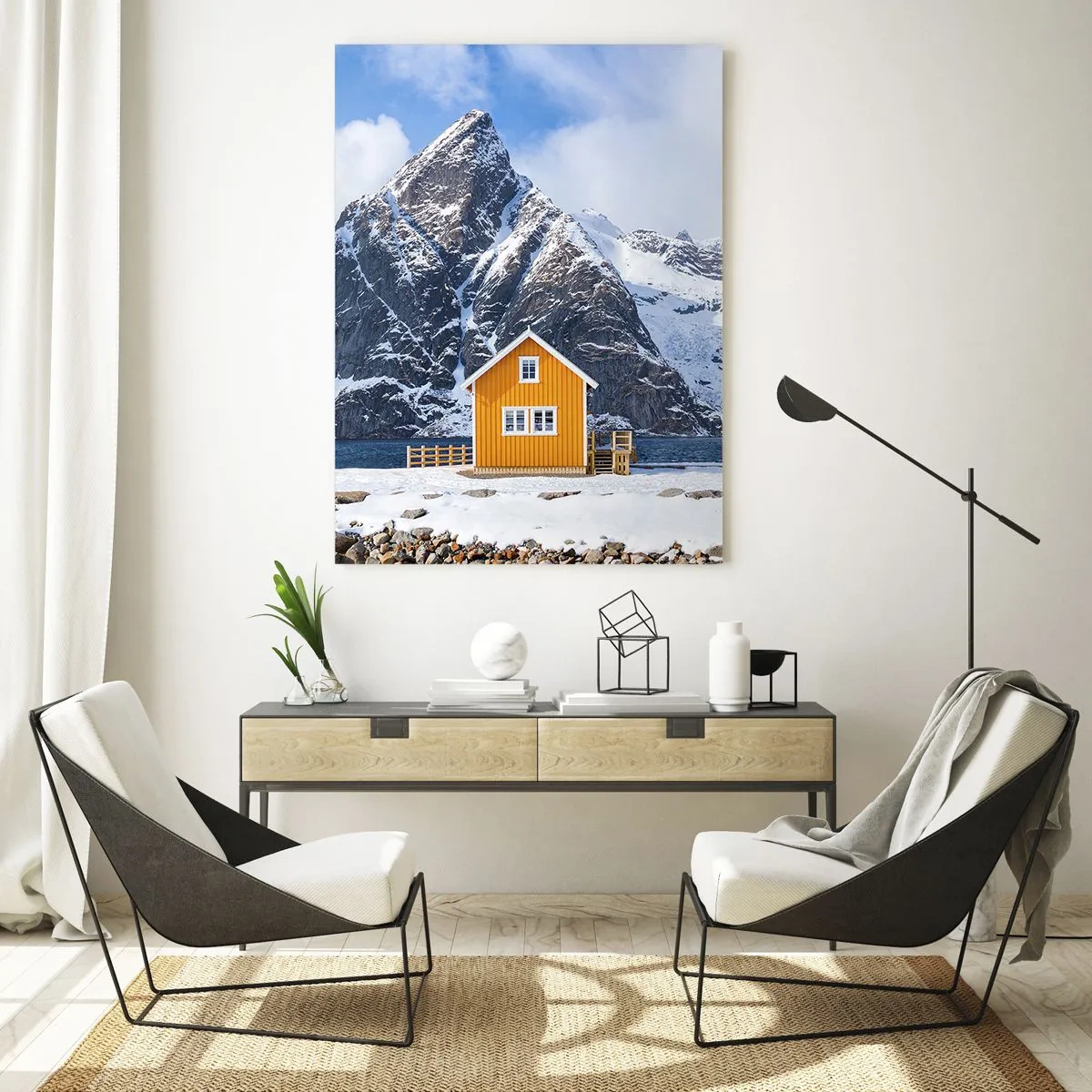 Üveg kép - Skandináv nyaralás - 50x70 cm