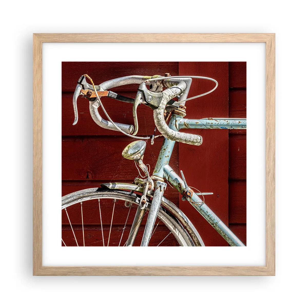 Poszter világos tölgy keretben - Győzelemre teremtve - 40x40 cm