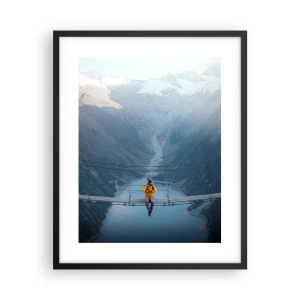 Poszter fehér keretben - Elragadtatott a felfüggesztésben - 40x50 cm