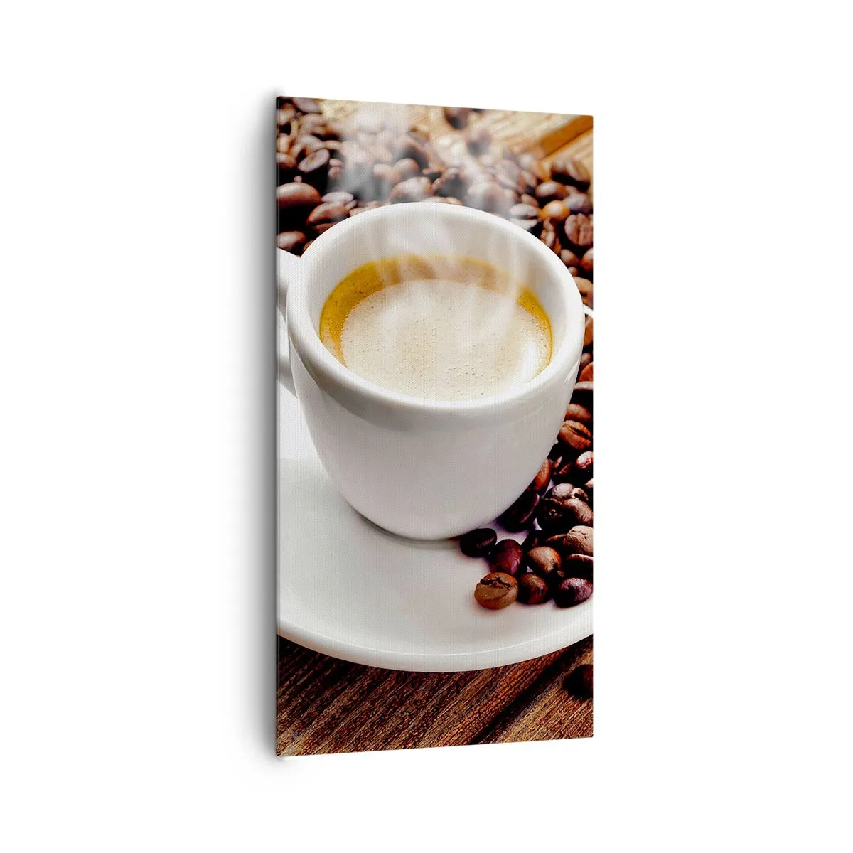 Vászonkép - Kávé az asztalon - 65x120 cm