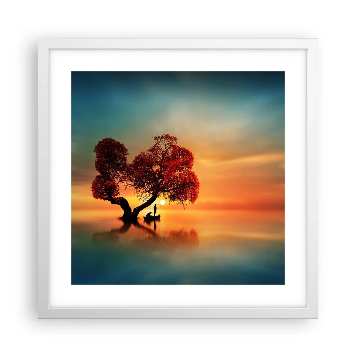 Poszter fekete keretben - A világtalanság csendje és az eltávoldotak - 40x40 cm