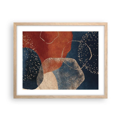 Poszter világos tölgy keretben - A lét könnyedsége - 50x40 cm