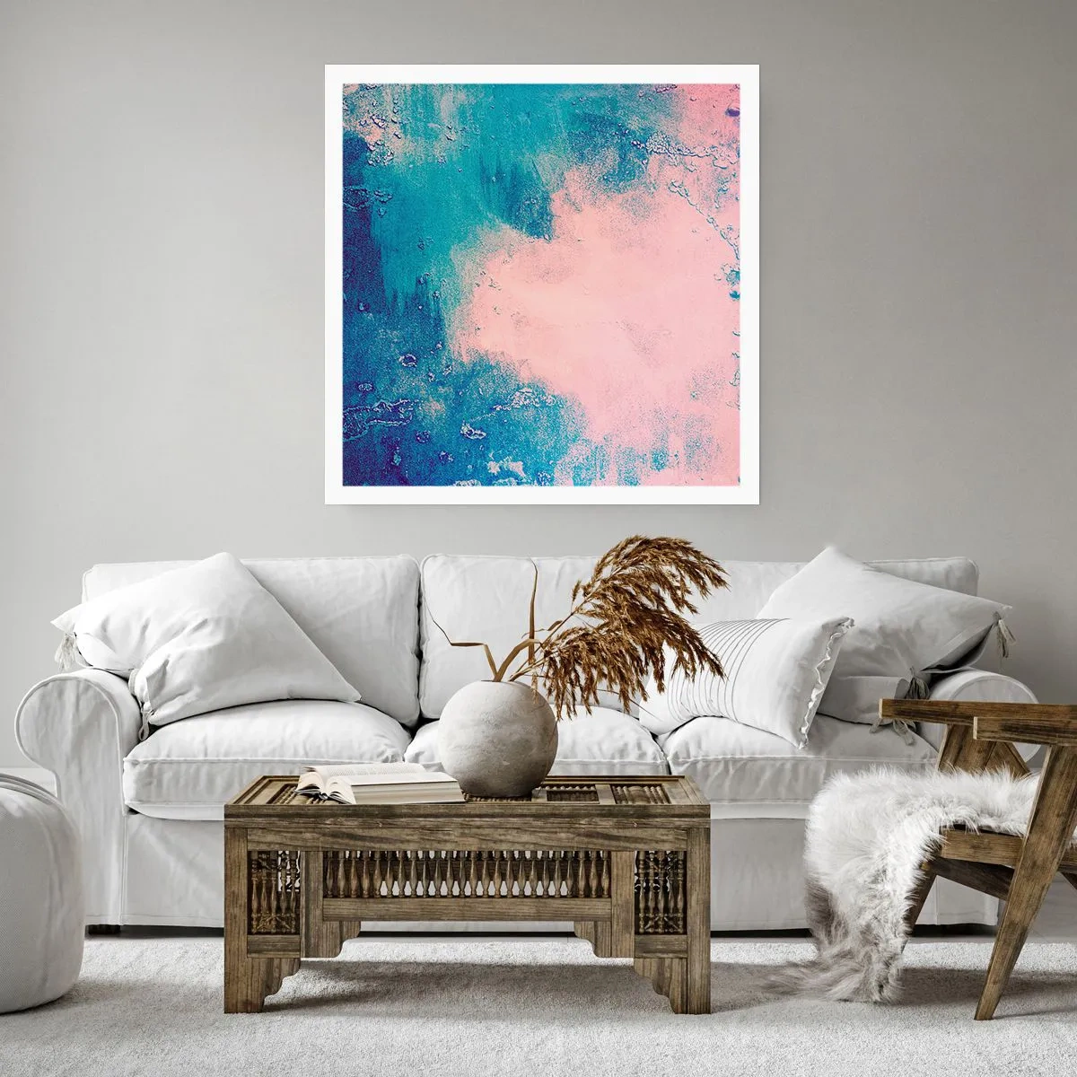 Poszter - Kék ölelések - 30x30 cm