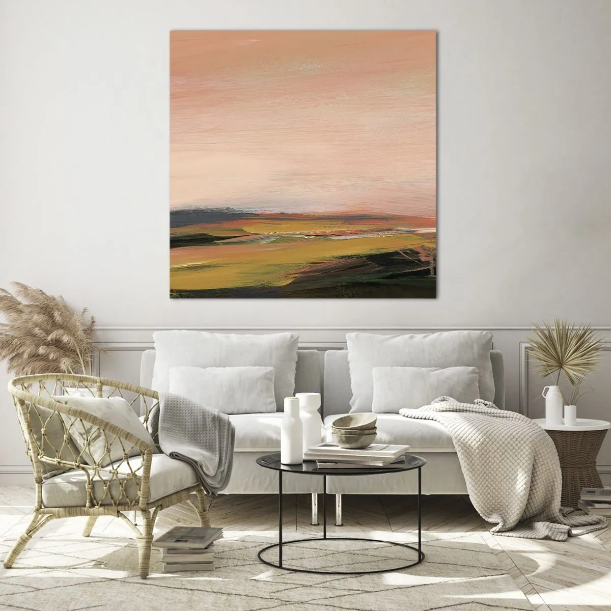 Üveg kép - Rózsaszínben - 50x50 cm