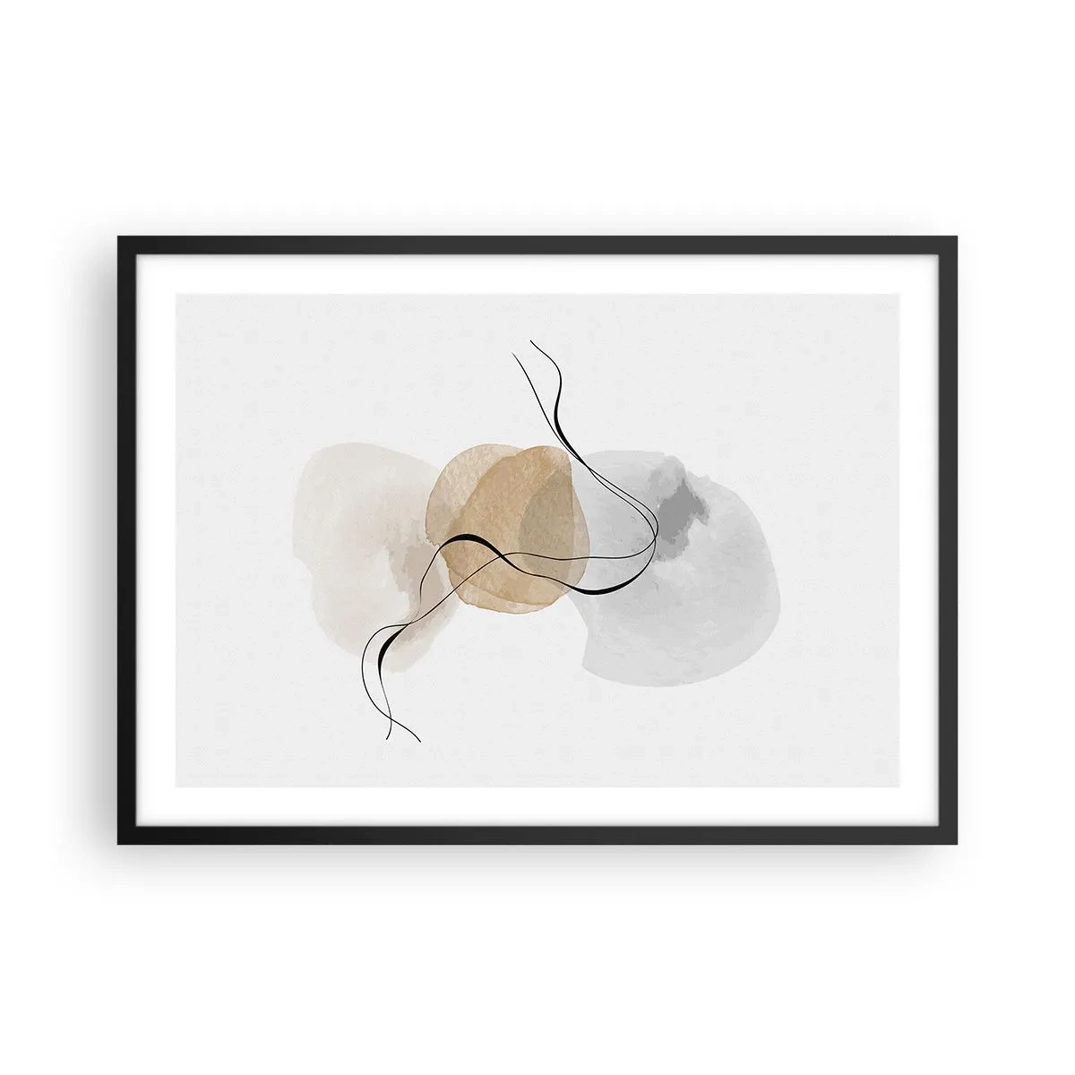 Poszter fehér keretben - Léggyöngyök - 70x50 cm