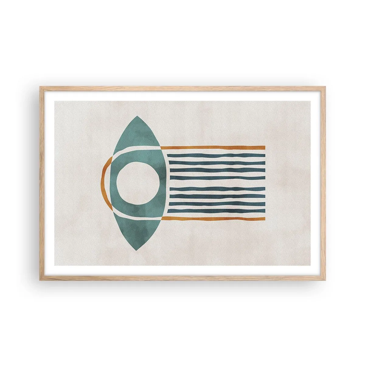 Poszter világos tölgy keretben - Jelek és rituálék - 91x61 cm