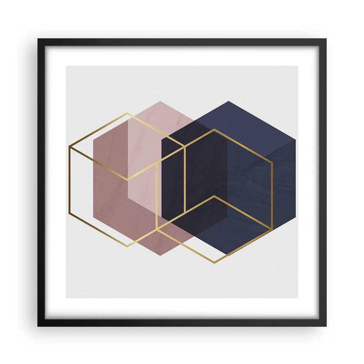 Poszter fehér keretben - Az egyszerűség ereje - 50x50 cm