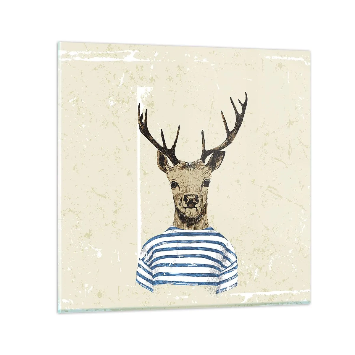 Üveg kép - Mert szeretem a csíkos pólókat! - 60x60 cm