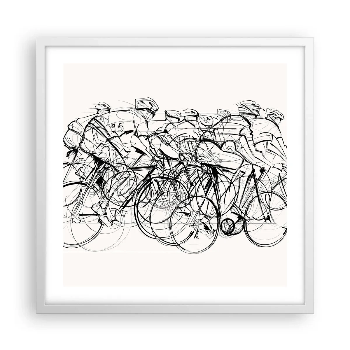 Poszter fekete keretben - Együtt, a csapatban - 50x50 cm