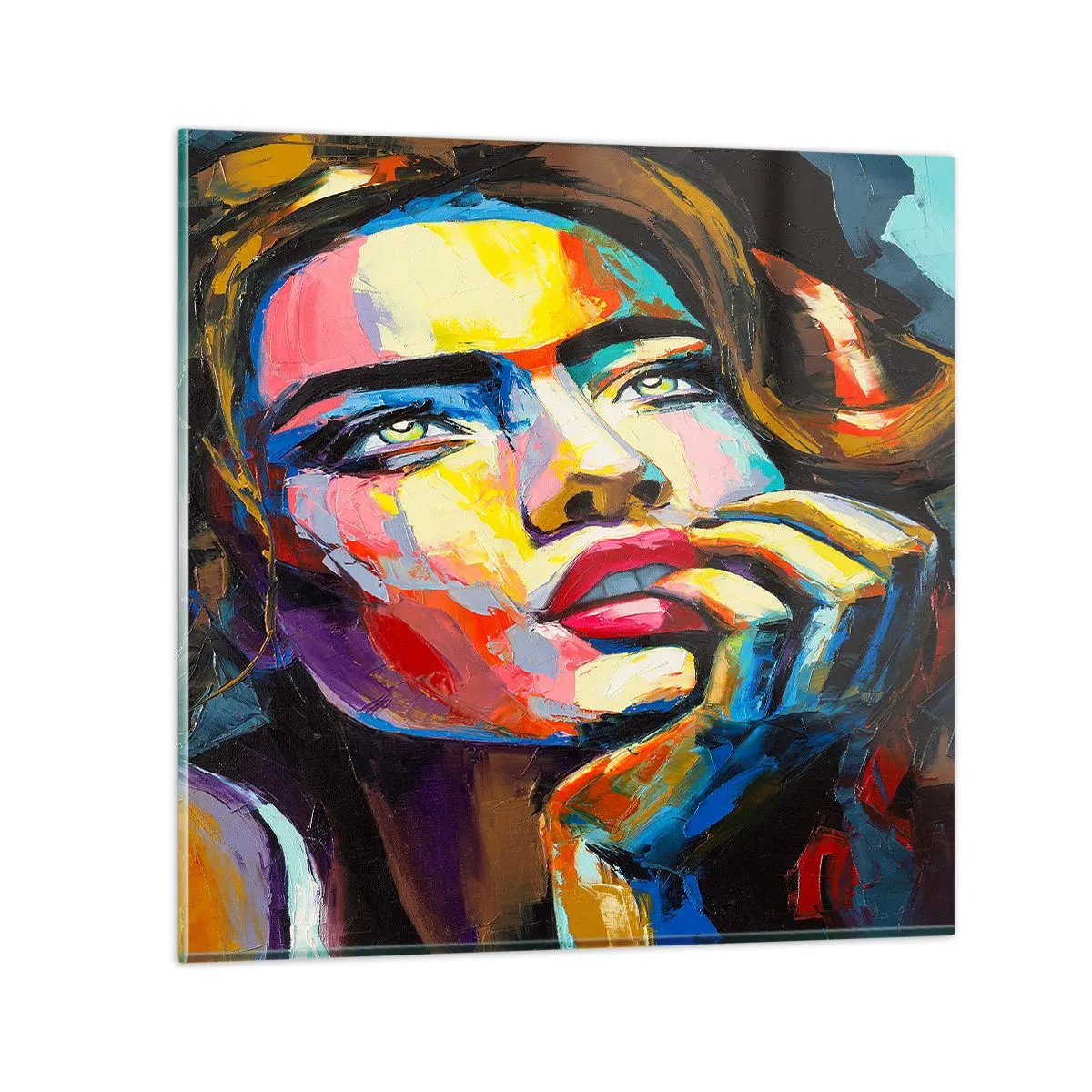 Üveg kép - Az álmok úgy repülnek az égen, mint a madarak - 60x60 cm