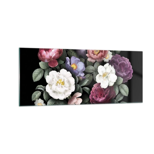 Üveg kép - Az angol kertből - 100x40 cm